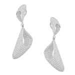 Forever Diamonds 6.55ct Fancy Diamond Earrings in 18kt White Gold