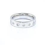 Seven Stone Diamond Wedding Band in 14kt White Gold 