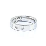 Seven Stone Diamond Wedding Band in 14kt White Gold 