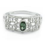 Forever Diamonds Alexandrite Diamond Ring in 14kt White Gold