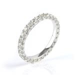 1.75CT TDW.  Diamond Eternity Band in 18kt White Gold