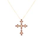 Amethyst Gemstone Cross in 10kt Gold