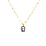 Forever Diamonds Amethyst Solitaire Pendant in 14kt Gold