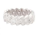 Forever Diamonds Antique Diamond Eternity Band in Platinum