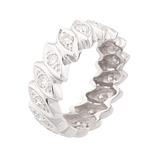 Antique Diamond Eternity Band in Platinum