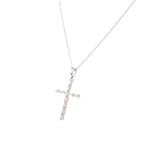 Baguette Diamond Cross in 14kt White Gold