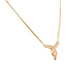 Baguette Diamond Necklace in 14kt Gold