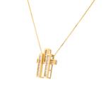 Baguette Diamond Pendant in 14kt Yellow Gold