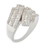 Baguette Diamond Ring in 14kt White Gold 