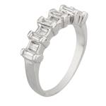 Baguette Diamond Ring in 18kt White Gold