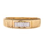 Baguette Diamond Wedding Band in 14kt Gold