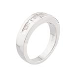 Baguette Diamond Wedding Band in 14kt White Gold