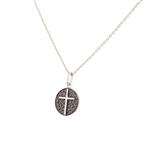 Black Diamond Cross in 14kt White Gold