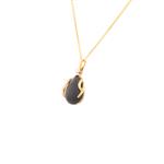 Onyx Diamond Pendant in 14kt Gold