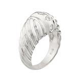 Braided Diamond Ring in 14kt White Gold