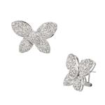 Butterfly Diamond Earrings in 18kt White Gold