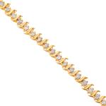 Forever Diamonds Chocolate Diamond Tennis Bracelet in 14kt Gold