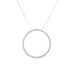 Forever Diamonds Circle of Life Diamond Pendant in 14kt White Gold