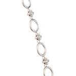 Circles and Diamonds Bracelet in 14kt White Gold