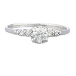 Classic Diamond Engagement Ring in 14kt White Gold