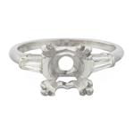 Classic Diamond Engagement Ring Setting in Platinum