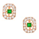 Forever Diamonds Colored Stone Earrings in 14kt Rose Gold