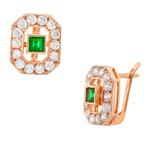 Colored Stone Earrings in 14kt Rose Gold