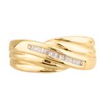 Contour Diamond Wedding Band in 14kt Gold