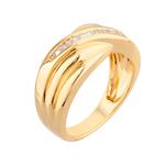 Contour Diamond Wedding Band in 14kt Gold