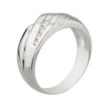 Contour Diamond Wedding Band in 14kt White Gold