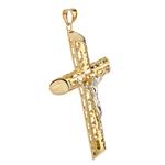 Crucifix Pendant in 14kt Two- Tone Gold