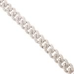 Cuban Link CZ Bracelet in Silver