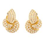 Cubic Zirconia Earrings in 14kt Gold