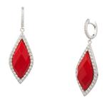 Cubic Zirconia Earrings in Sterling Silver