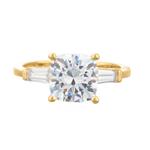 Forever Diamonds Cubic Zirconia Engagement Ring in 14kt Gold