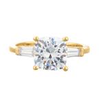 Cubic Zirconia Engagement Ring in 14kt Gold