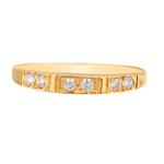 Forever Diamonds Cubic Zirconia Wedding Band in 14kt Gold