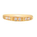 Cubic Zirconia Wedding Band in 14kt Gold