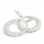 7.00ct TDW. Circle of Life Diamond Earrings in 18kt White Gold
