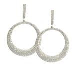 7.00ct TDW. Circle of Life Diamond Earrings in 18kt White Gold