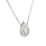 Antique Style Diamond Pendent in 18kt White Gold
