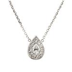Forever Diamonds Antique Style Diamond Pendent in 18kt White Gold