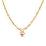 Diamond ArrowHead Necklace in 14kt Gold