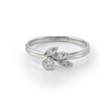 Forever Diamonds Diamond Flower Ring in 14kt White Gold