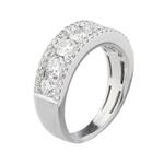 Diamond Band in 18kt White Gold