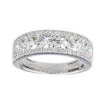 Diamond Band in 18kt White Gold