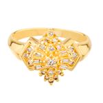 Forever Diamonds Diamond Blossom Ring in 14kt Gold