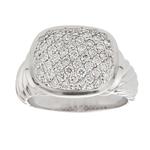 Forever Diamonds Diamond Braided Ring in 18kt White Gold