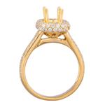 Diamond Bridal Engagement Ring Set in 18kt Gold