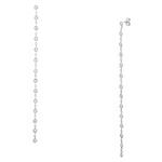 Diamond by the Yard Dangling Earrings in 14kt White Gold